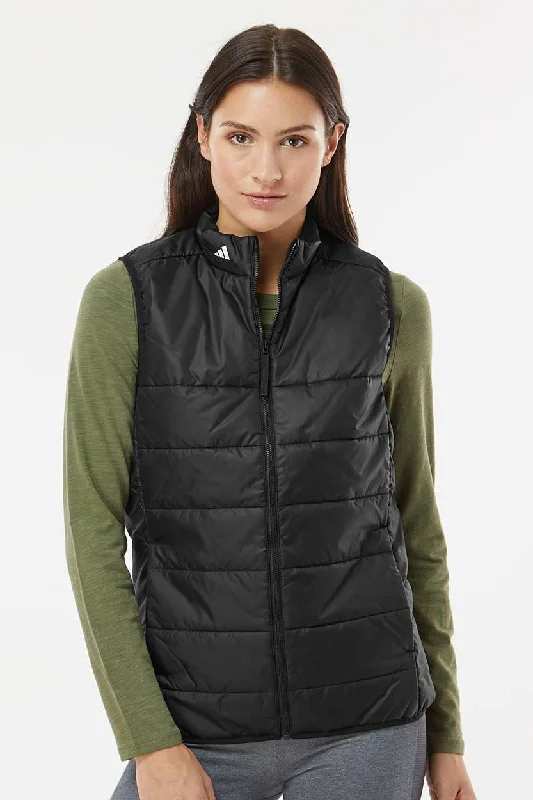 Adidas Womens Full Zip Puffer Vest - Black