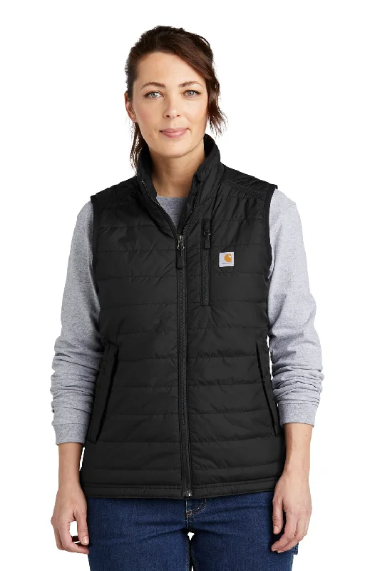 Carhartt Womens Gilliam Wind & Water Resistant Full Zip Vest - Black