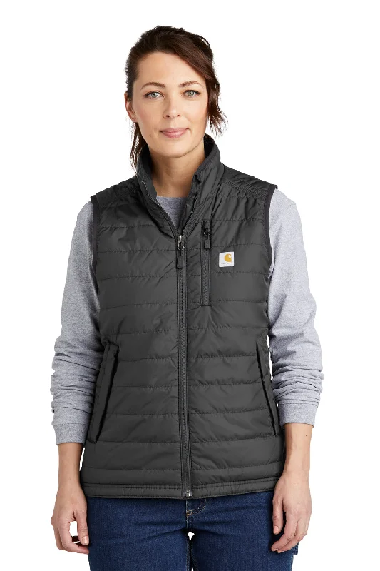 Carhartt Womens Gilliam Wind & Water Resistant Full Zip Vest - Shadow Grey