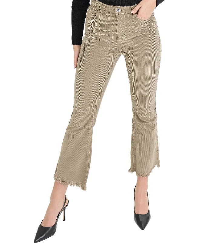 Corduroy Pants w/ Frayed Hem