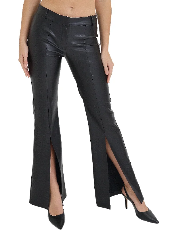 Faux Leather Flare Pants