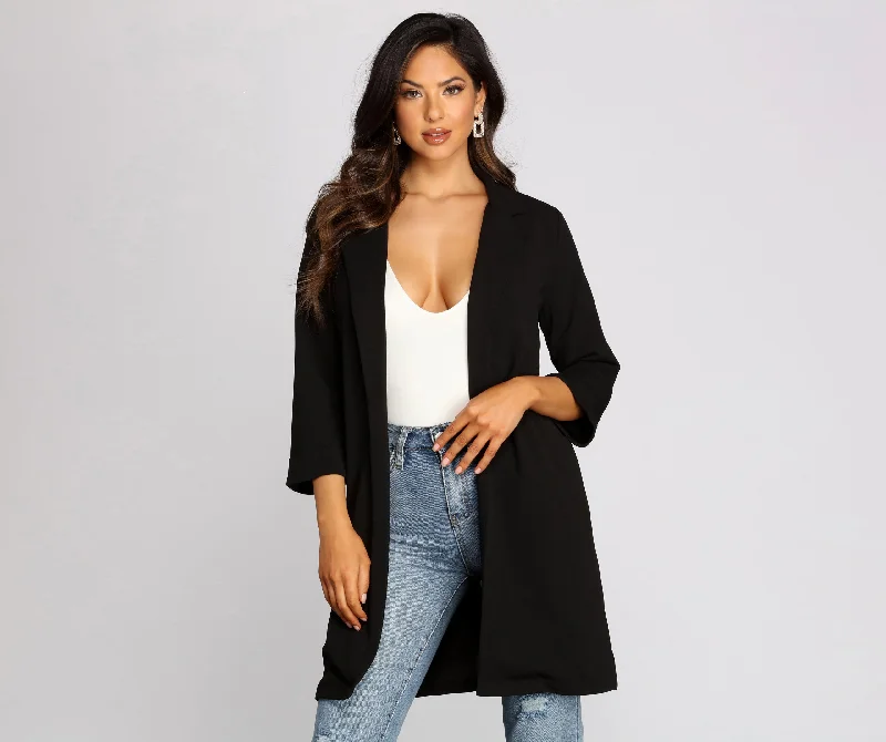 High Standards Long Blazer