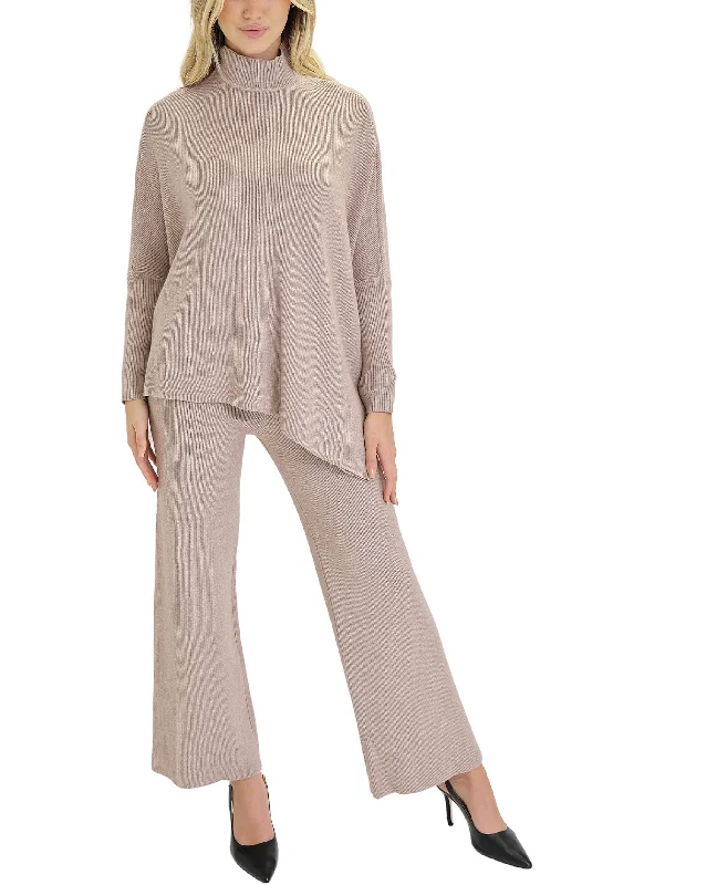 Knit Ribbed Top & Pants Set - 2 Pc Set