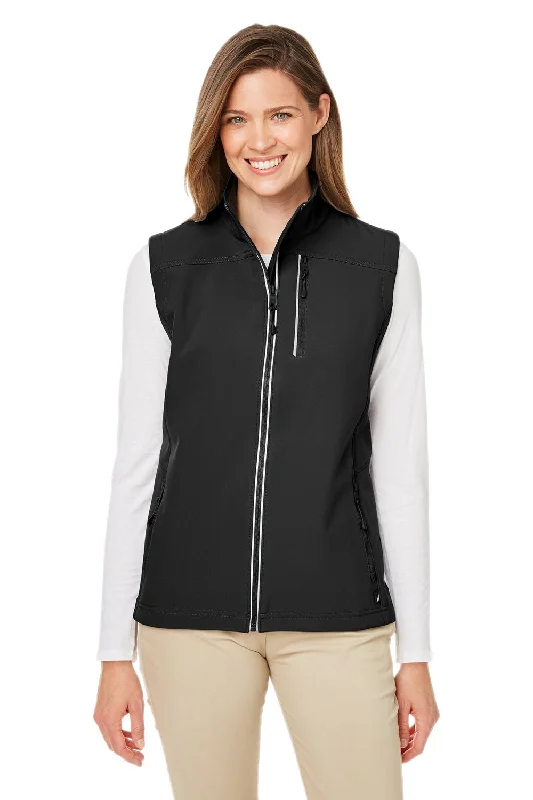 Nautica Womens Wavestorm Wind & Water Resistant Full Zip Vest - Black