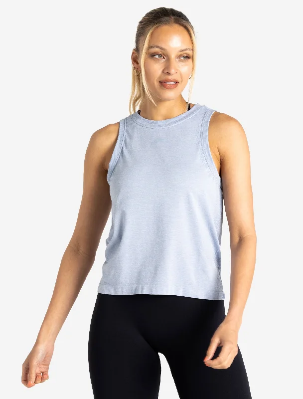 Seamless Tank - Blue Marl