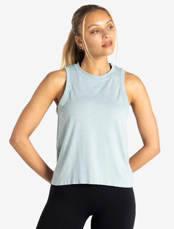 Seamless Tank - Seafoam Green Marl