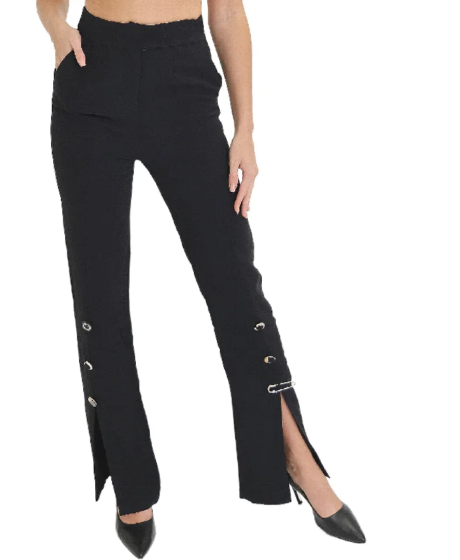 Split Leg Pants w/ Pinned Detail