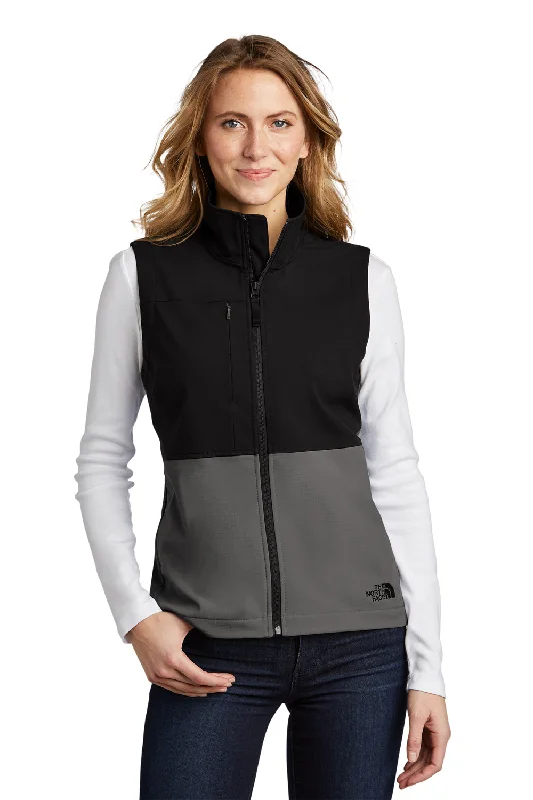 The North Face Womens Castle Rock Wind & Water Resistant Full Zip Vest - Asphalt Grey - Closeout