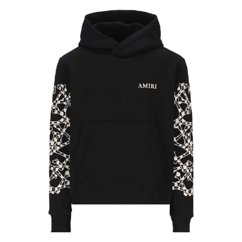 Amiri Checkered Bones Black Hoodie