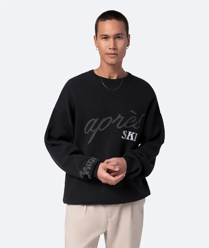 Après Ski Knit Sweater -Black