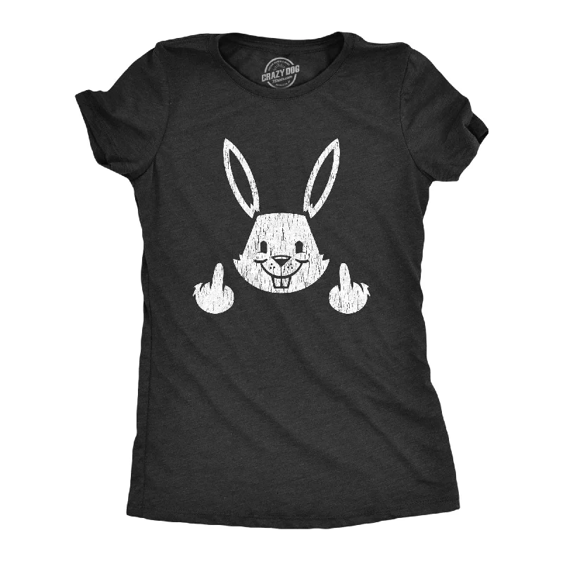 Bunny Flipping The Bird Women's T Shirt