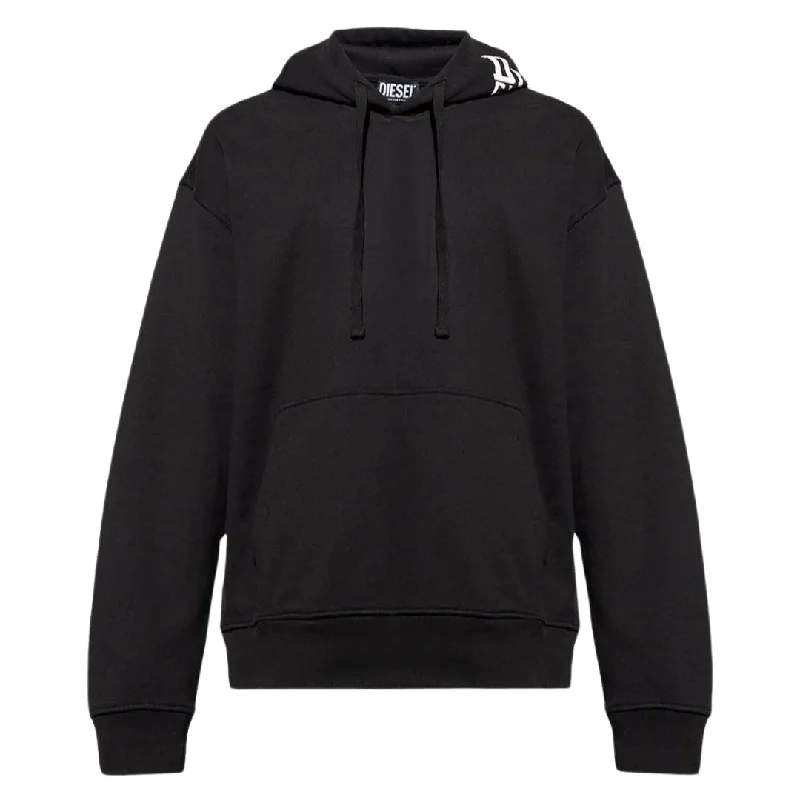 Diesel Large Back Logo Black Hoodie