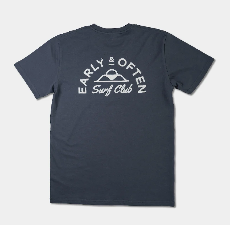 Early & Often Tee | Petrol Blue