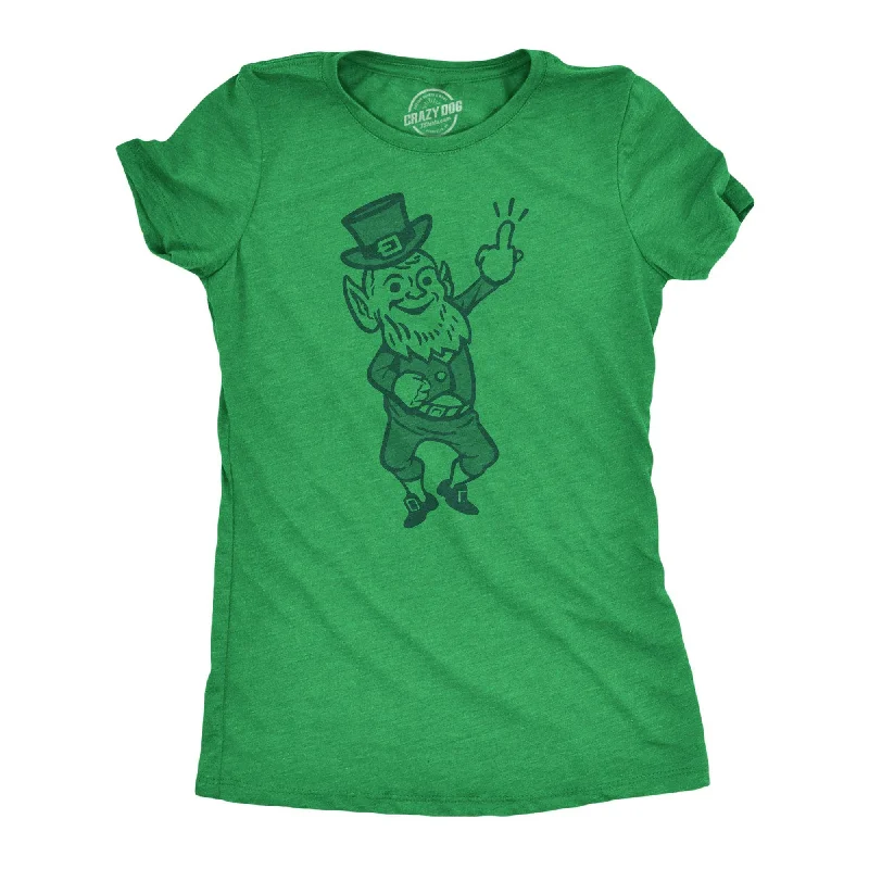 Leprechaun Middle Finger Women's T Shirt