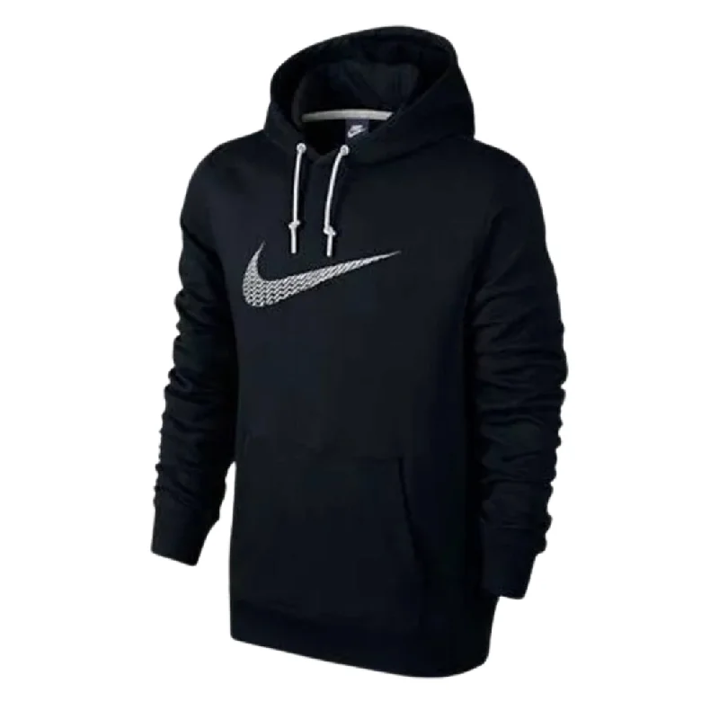 Nike Swoosh Logo Black Hoodie