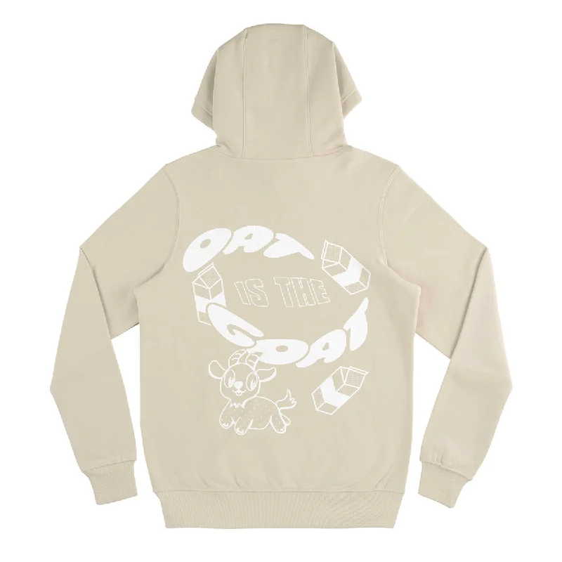 Oat Is The Goat Organic Hoodie - Light Beige