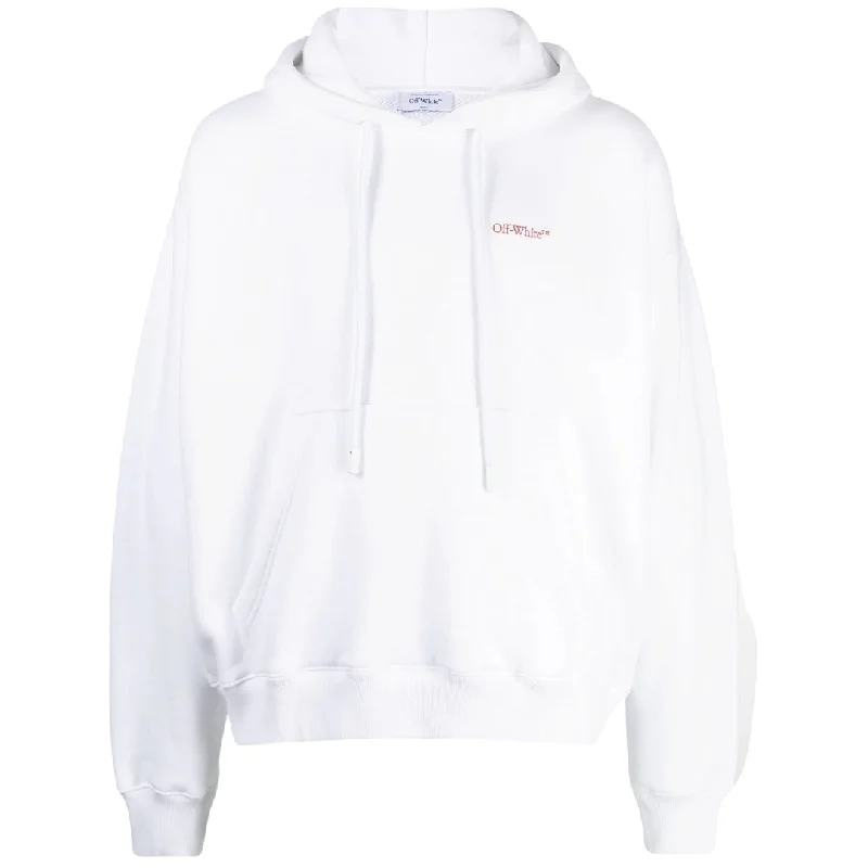 Off-White Scratch Tab White Skate Fit Hoodie