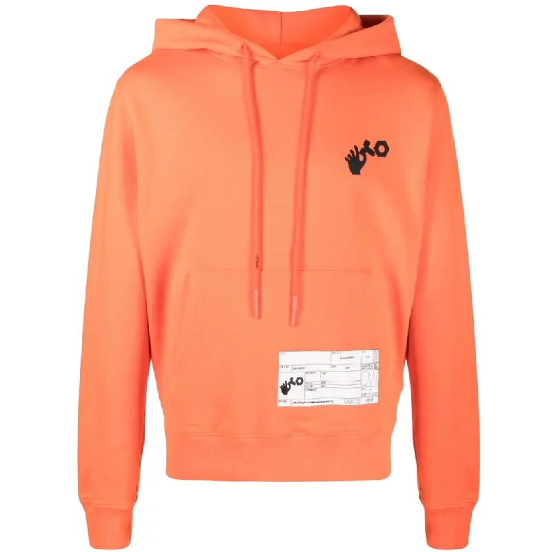 Off-White X Teenage Engineering Regular Fit Orange Hoodie