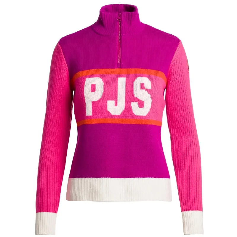 Parajumpers Brand Large Brand Logo Pink Knit Jumper