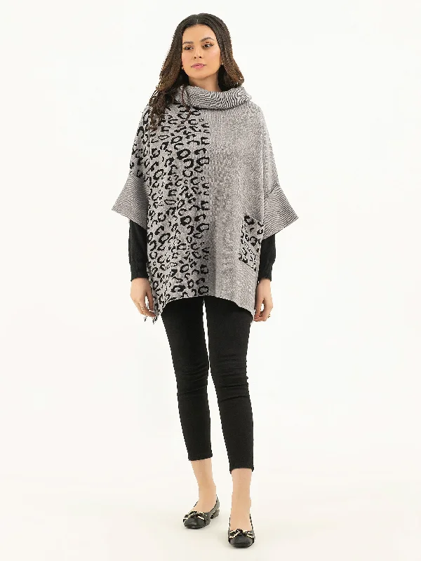 Animal Pattern Batwing Sweater