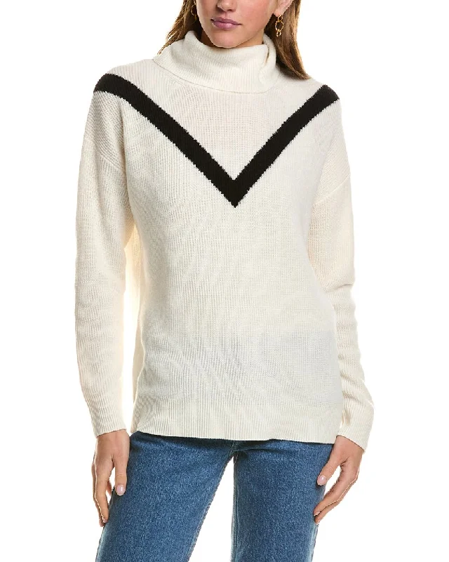 Kier + J Turtleneck Wool & Cashmere-Blend Sweater