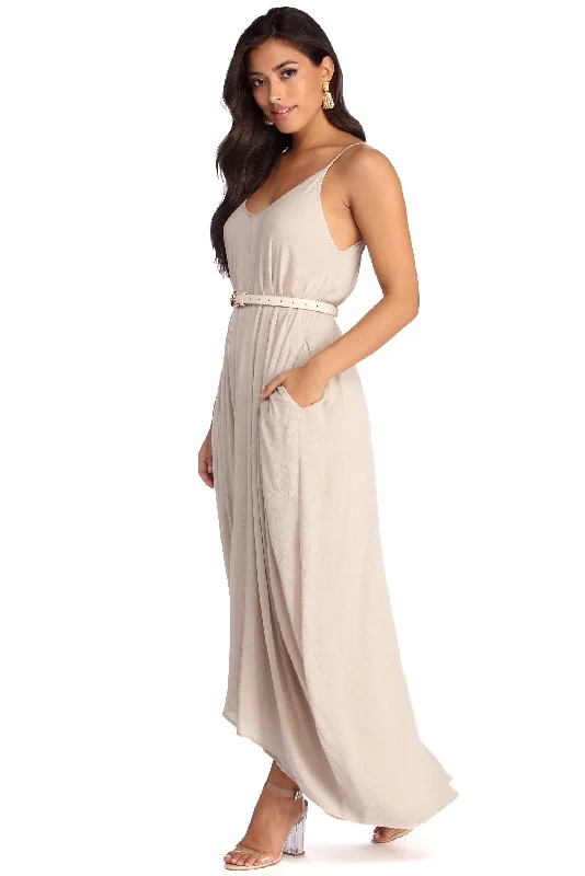 Casual Cutie Linen Maxi Dress