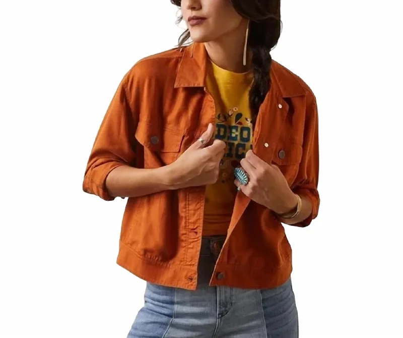 Cactus Trucker Jacket In Autumnal