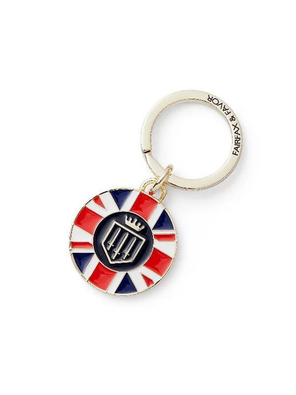 Jubilee Metal Key Ring - Red/White/Blue