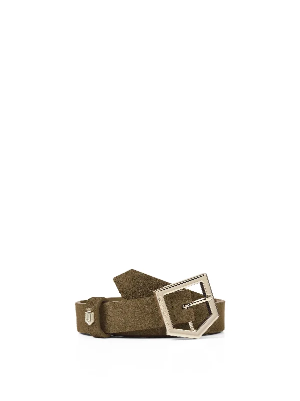 Sennowe Belt - Olive Suede