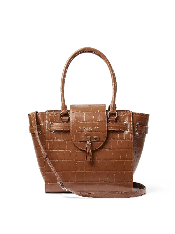 Windsor Tote - Tan Croc