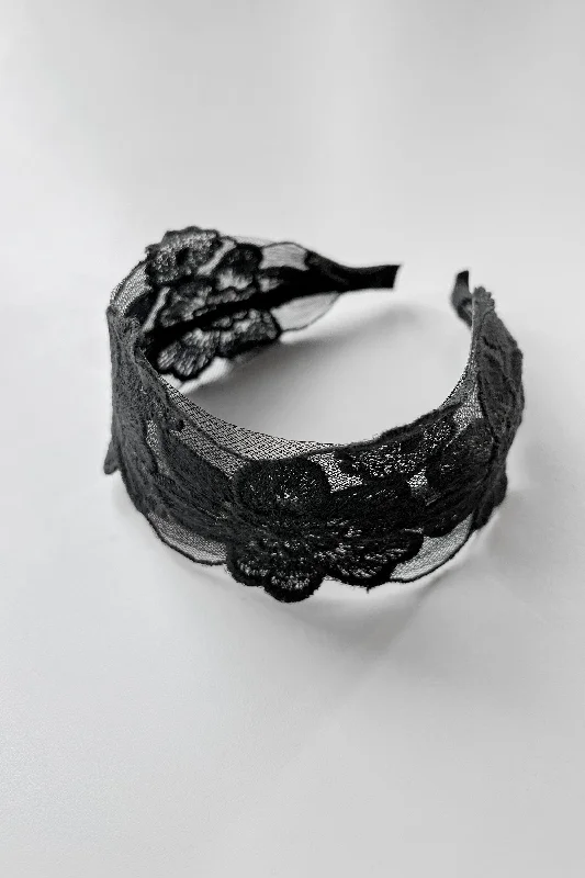 WIDE LACE HEADBAND