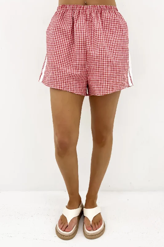 Delora Short Red Gingham